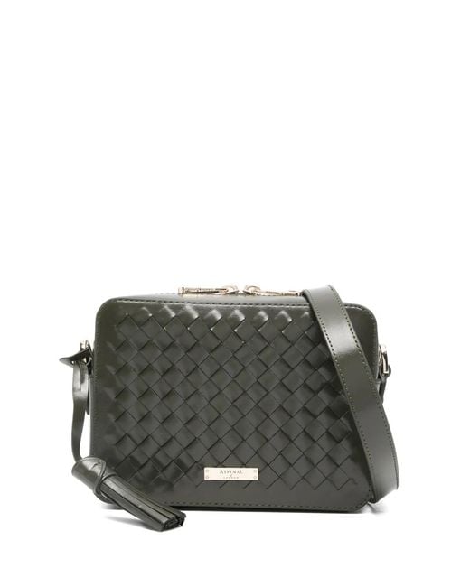 Bolso Mini Tejido Aspinal de color Gray