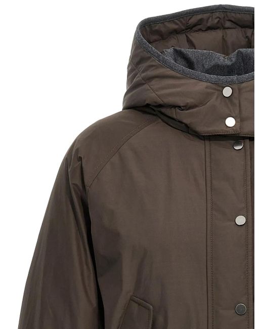 Brunello Cucinelli ジップアップ ボンバージャケット Brown
