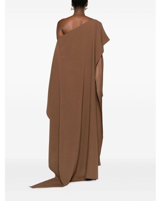 ‎Taller Marmo Brown Jerry Draped Jumpsuit - Women's - Acetate/viscose