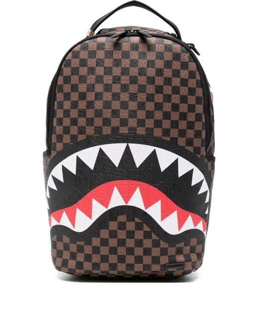 Sprayground Gray 'Check 2 Emboss' Backpack