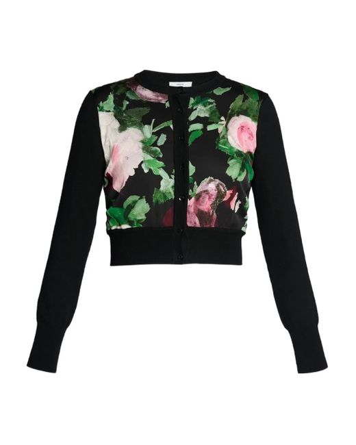 Erdem フローラル カーディガン Green
