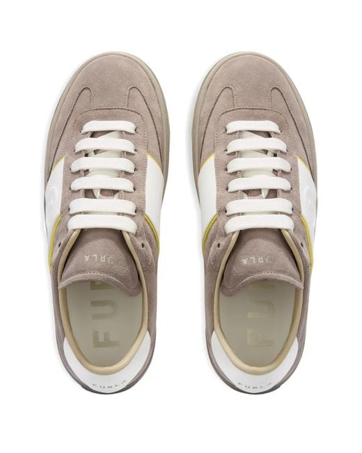 Furla Brown Enjoy Logo-Detail Lace-Up Sneakers
