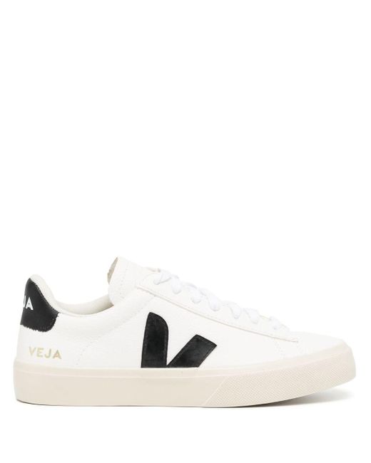 Veja White Campo Chromefree Leather Sneakers