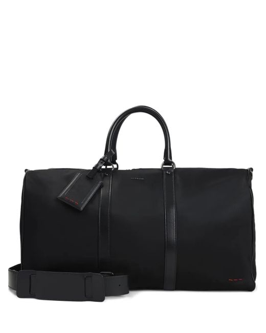 Kiton Reisetasche mit Lederbesatz in Black für Herren
