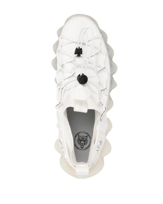 Philipp Plein White The Bubble Gen.X.02 Tiger Sneakers