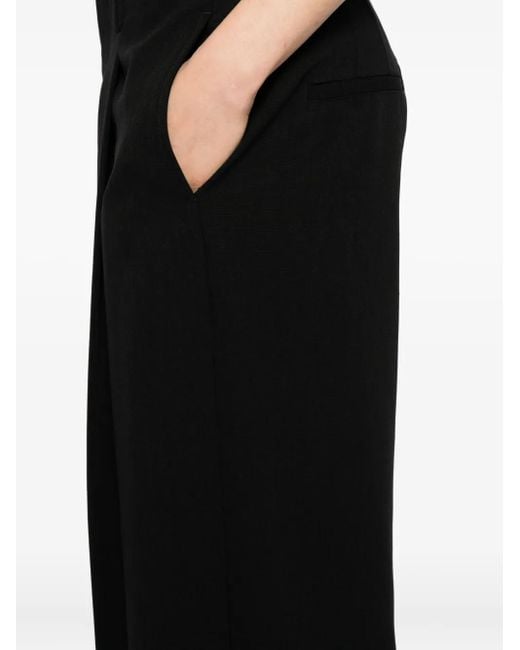 Pantalones de talle alto con pinzas Vince de color Black