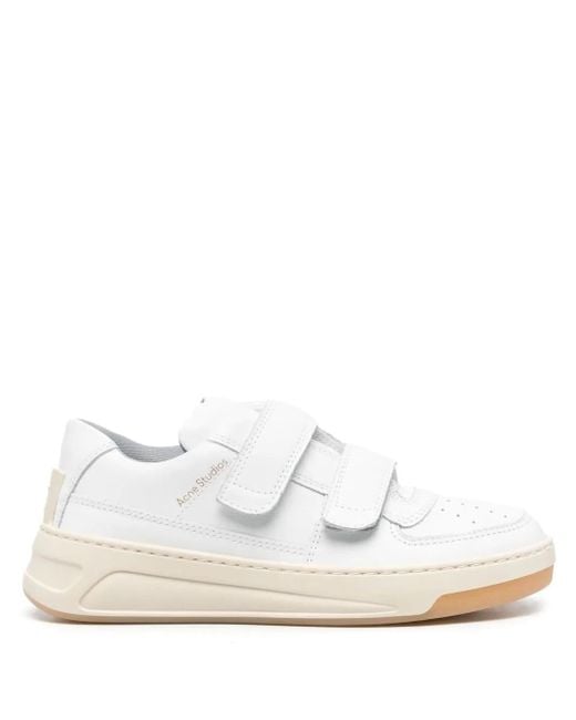 Acne White Steffey Friend Sneakers