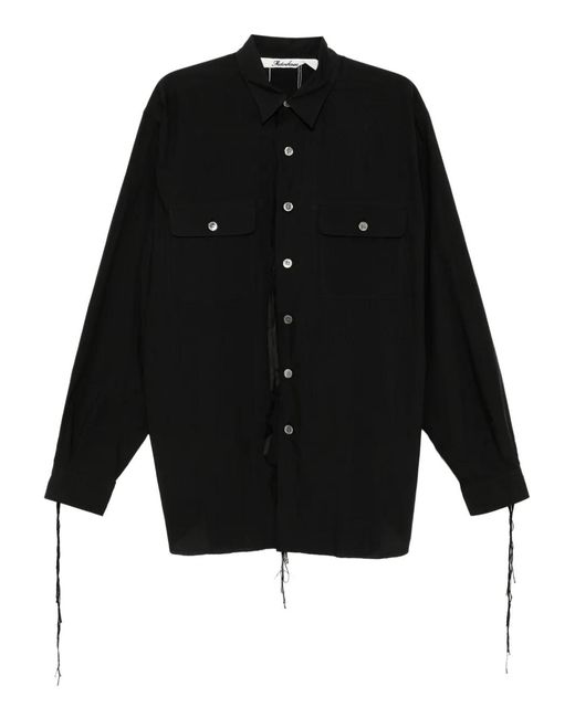 Midorikawa Black Strapped Shirt for men