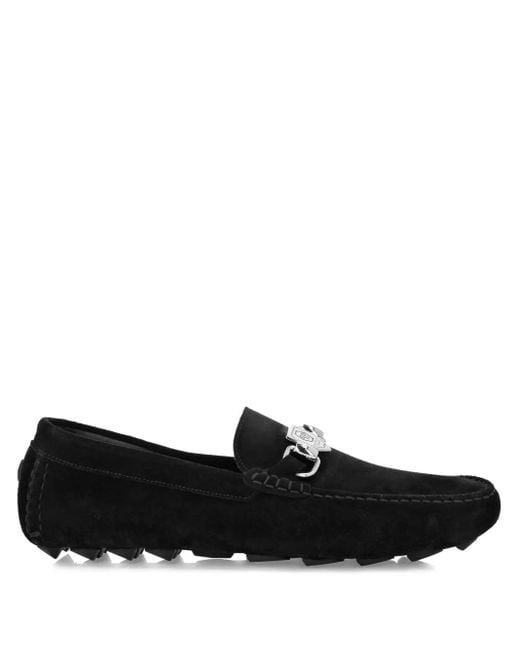Philipp Plein Loafer Aus Wildleder in Black für Herren