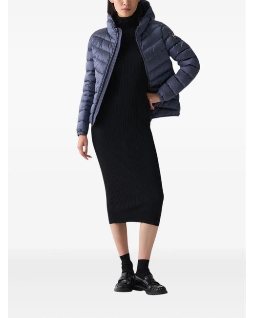 Colmar Blue Hooded Padded Coat