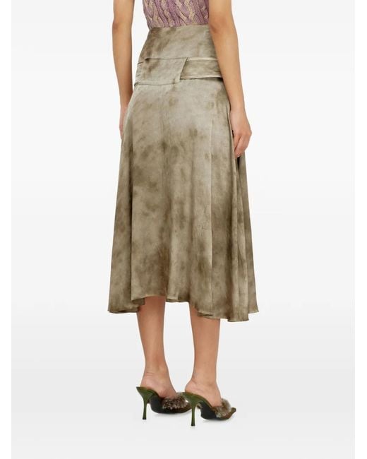 DIESEL Natural Belted Midi Skirt