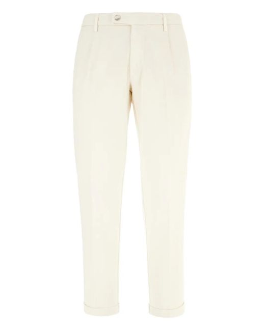 Pantaloni Con Orli A Pieghe di Re-hash in Natural da Uomo