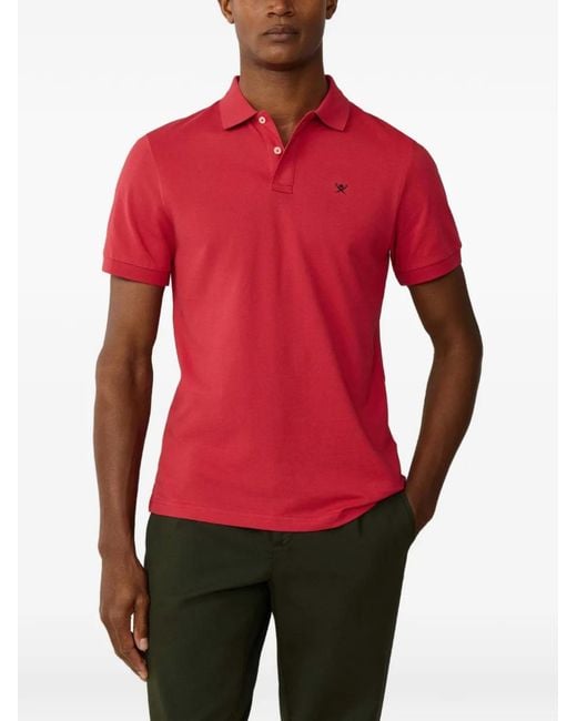 Hackett Red Short-Sleeve Polo Shirt for men