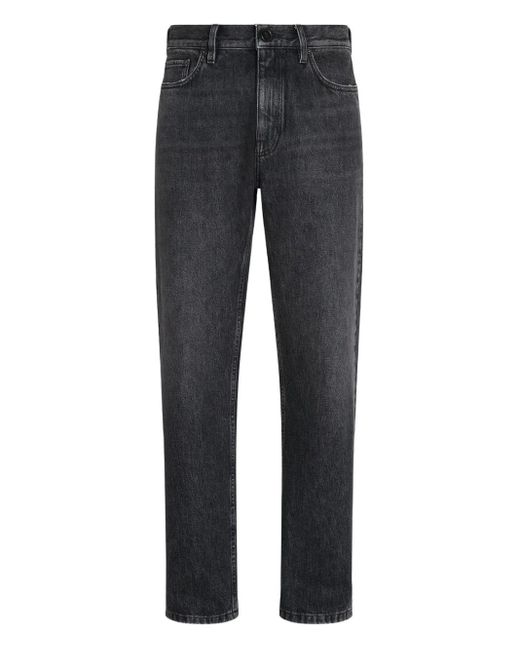 Zegna Gray Cotton Jeans for men