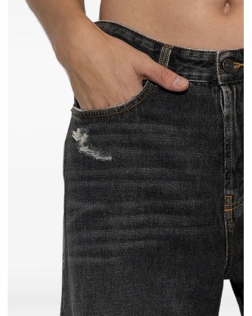 DIESEL Black Relaxed Jeans Low-Waist D-Rise for men