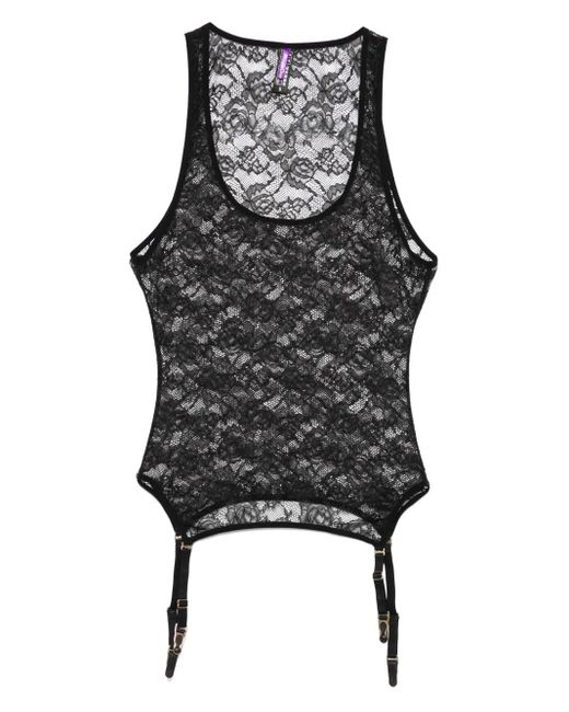 Top Flashback Maison Close de color Gray