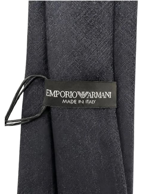Giorgio Armani Black Pointed-Tip Adjustable Tie for men