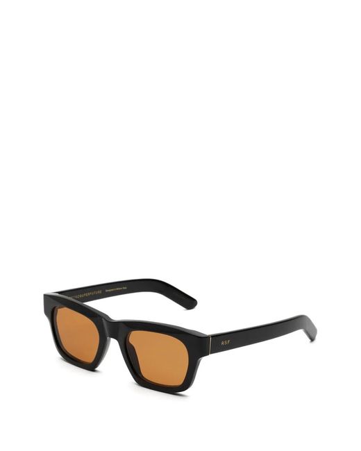 Retrosuperfuture Black Sintesi Rectangle-Frame Sunglasses