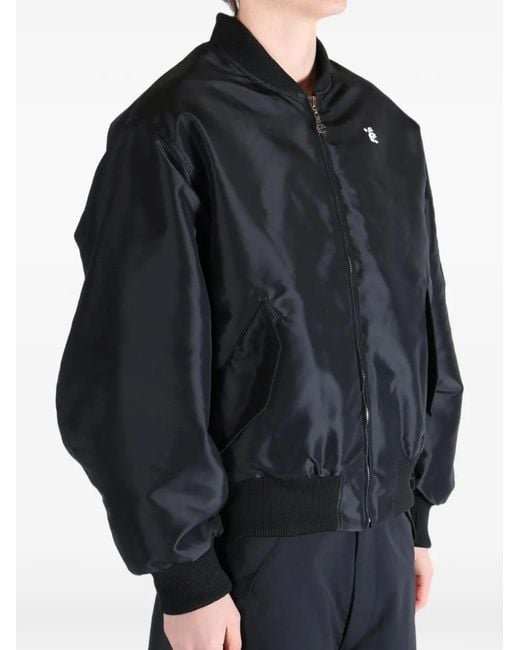 HELLSTAR Black Logo-Patch Zip-Up Jacket for men