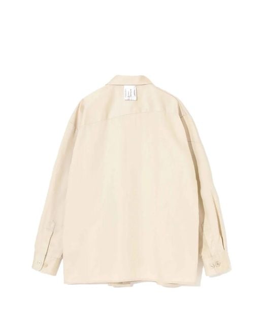 Undercover Natural X Dickies Logo-Patch Button-Up Shirt for men