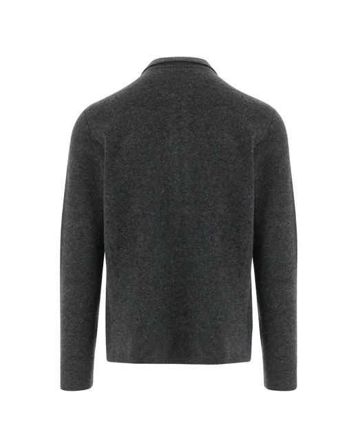 Tagliatore Black Zip-Up Collared Jacket for men