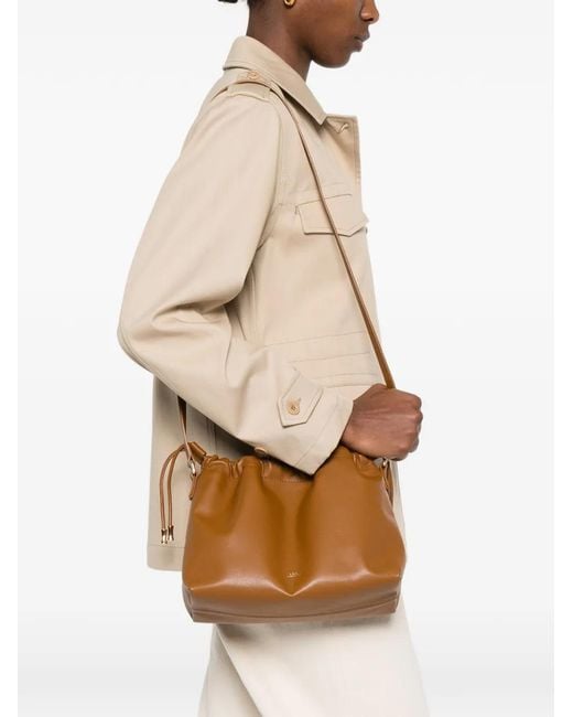 A.P.C. Natural Ninon Drawstring Shoulder Bag