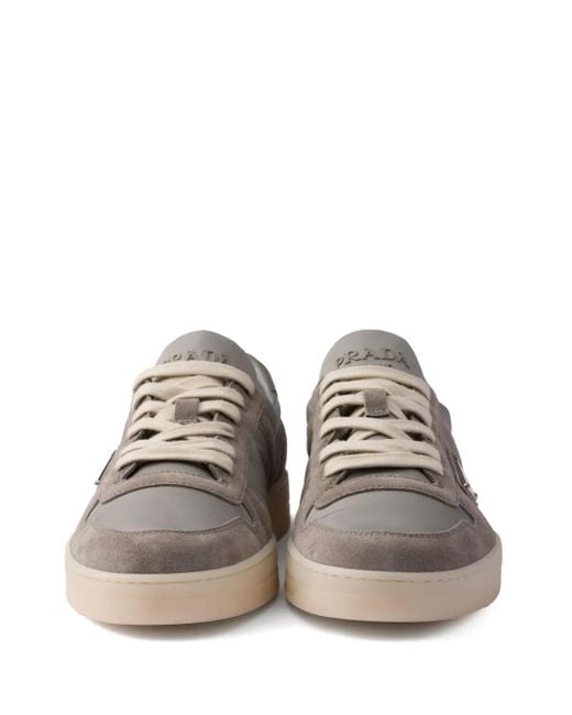 Prada Brown Low-Top Lace-Up Sneakers for men