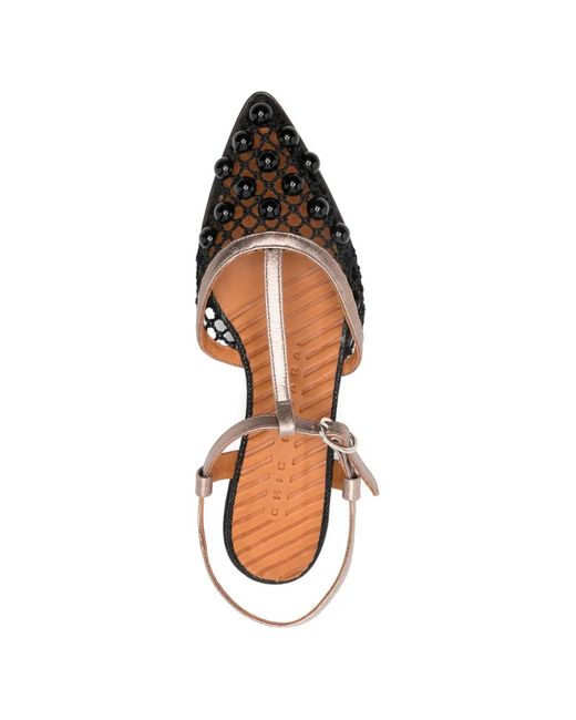 Chie Mihara White Hagila Beaded Heeled Pumps
