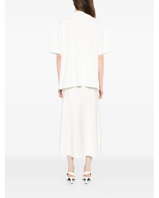 Litkovskaya White Soft-Structured Maxi Dress