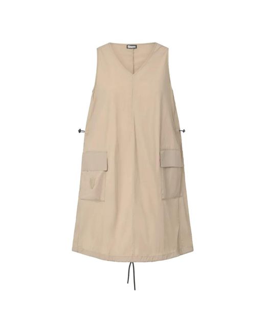 Blauer Natural V-Neck Pocket Dress
