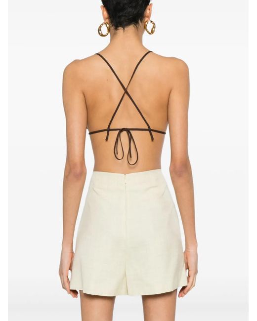 Philosophy Di Lorenzo Serafini Black Halterneck Bra Top