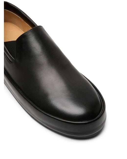 Marsèll Black Cassapelle Slip-on Leather Sneakers for men