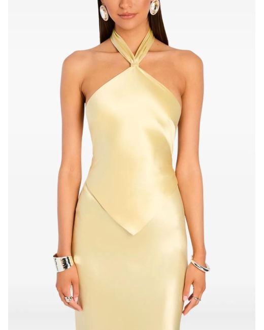 retroféte Metallic Ester Dress