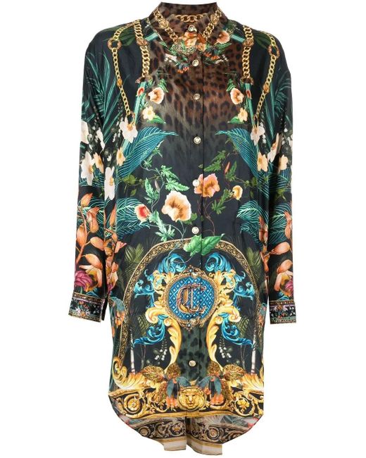 Camilla Green Graphic-Print Tunic Shirt