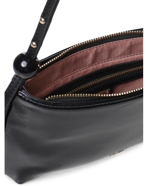 V73 Black Sphere-Detail Adjustable Shoulder Bag