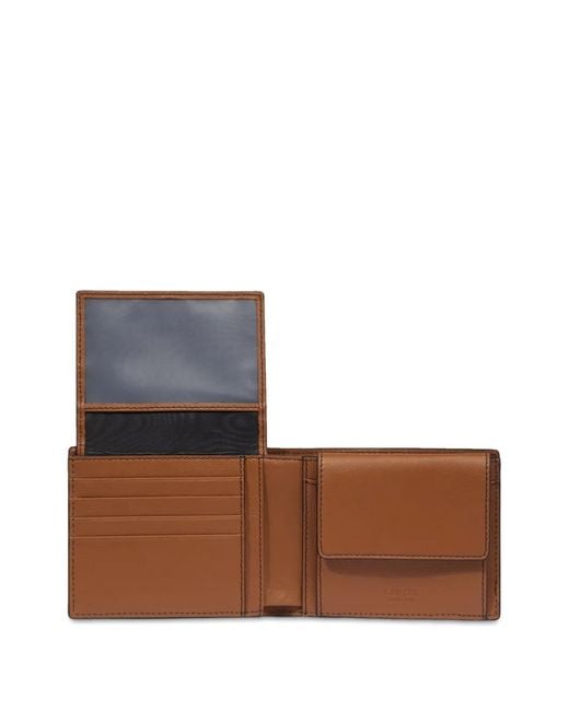 Lancel Brown 8Cc Bi-Fold Leather Wallet for men