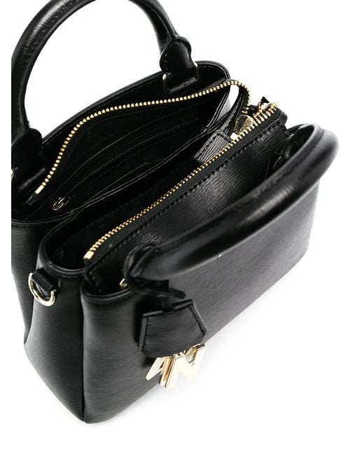DKNY Black Paige Logo-Charm Crossbody-Bag