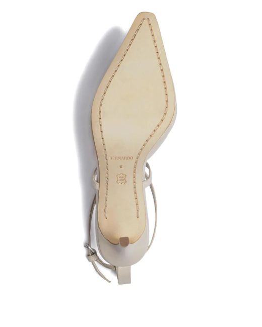 Bernardo Natural 1946 Yazmin Pointed-Toe Heeled Pumps