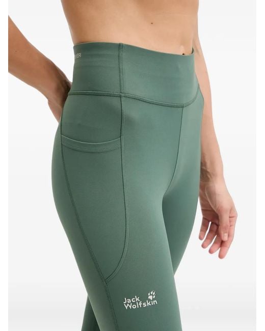 Jack Wolfskin Green Wildstride Leggings