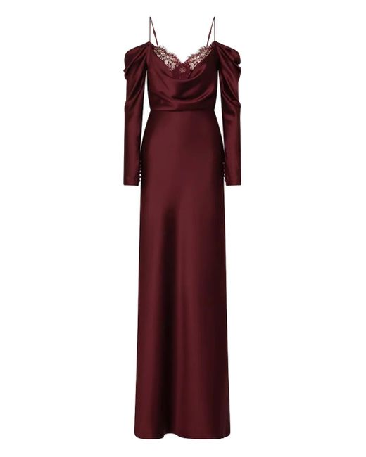 Rebecca Vallance Purple Avalon Abendkleid Mit Spitzenbesatz