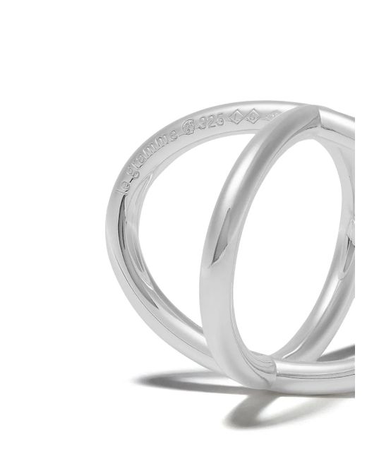 Le Gramme White Maillon Interwoven Ring