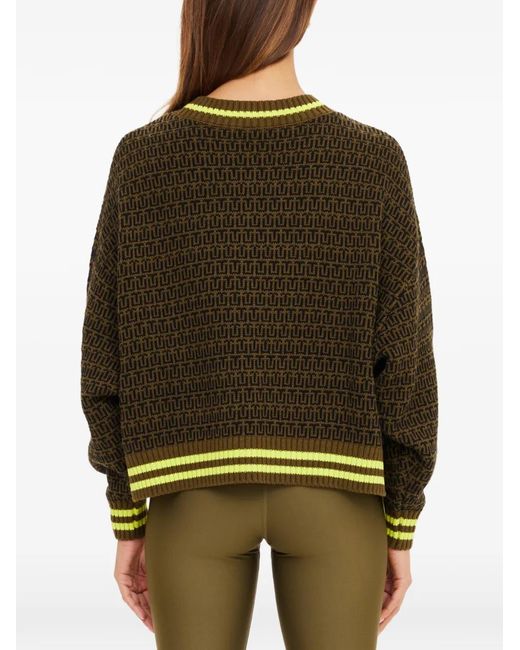 The Upside Green Castilla Clementine V-Neck Sweater