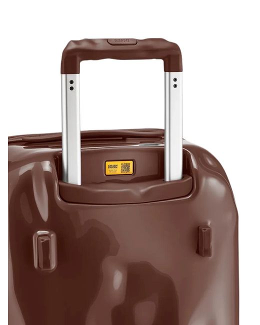 Crash Baggage Brown Medium Trunk Dented-Effect Four-Wheel Suitcase