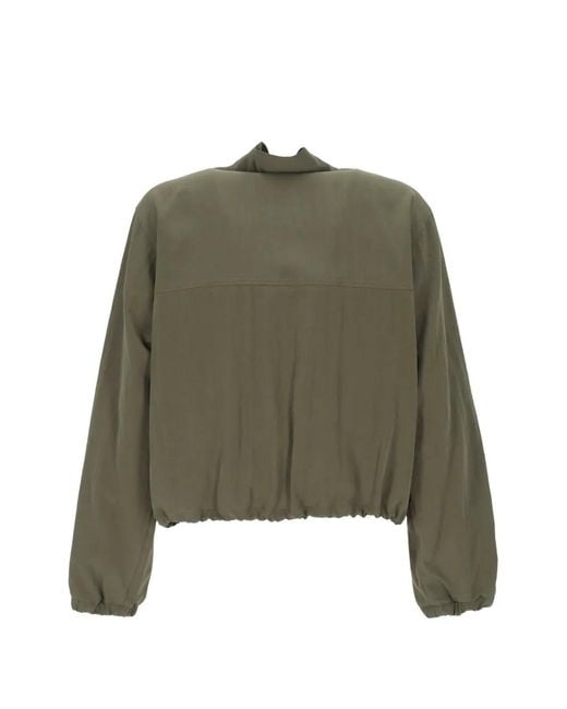 Emme Green Zip-Up Drawstring Jacket