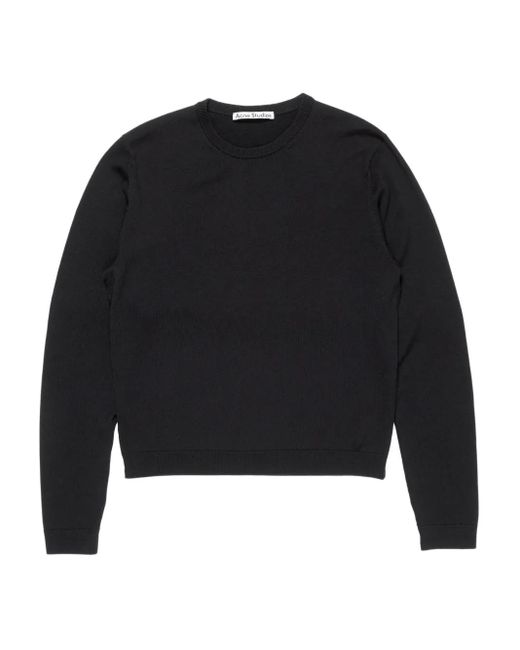 Acne Black Long-Sleeve Sweatshirt for men
