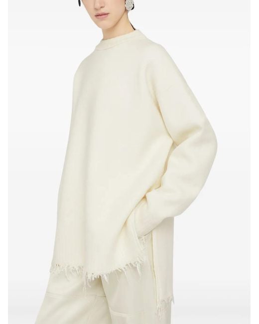 Pull À Bords Francs Jil Sander en coloris White