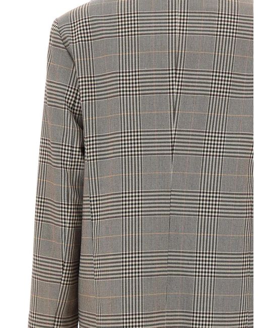 Marella Gray Prince Of Wales Check Blazer