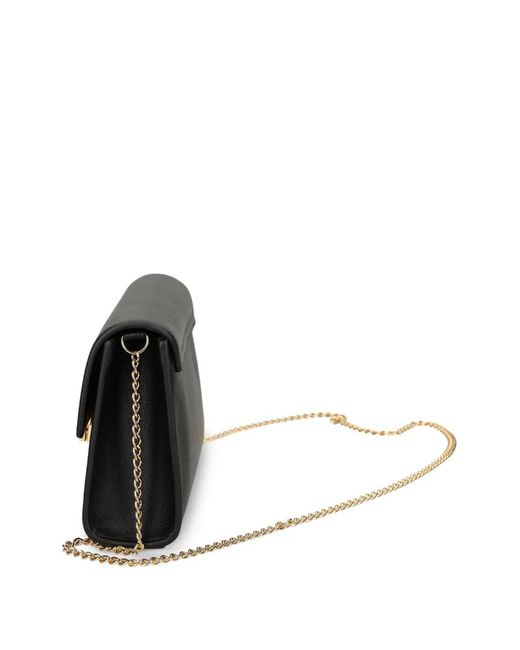 Love Moschino Black Heart-Detail Cross Body Bag