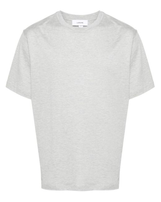 Lardini T-shirt Met Mélange-effect in het White voor heren