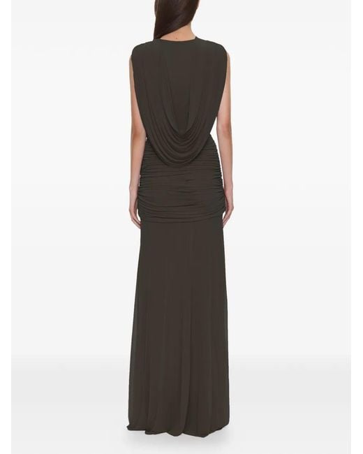 Christopher Esber Black Draped Maxi Dress
